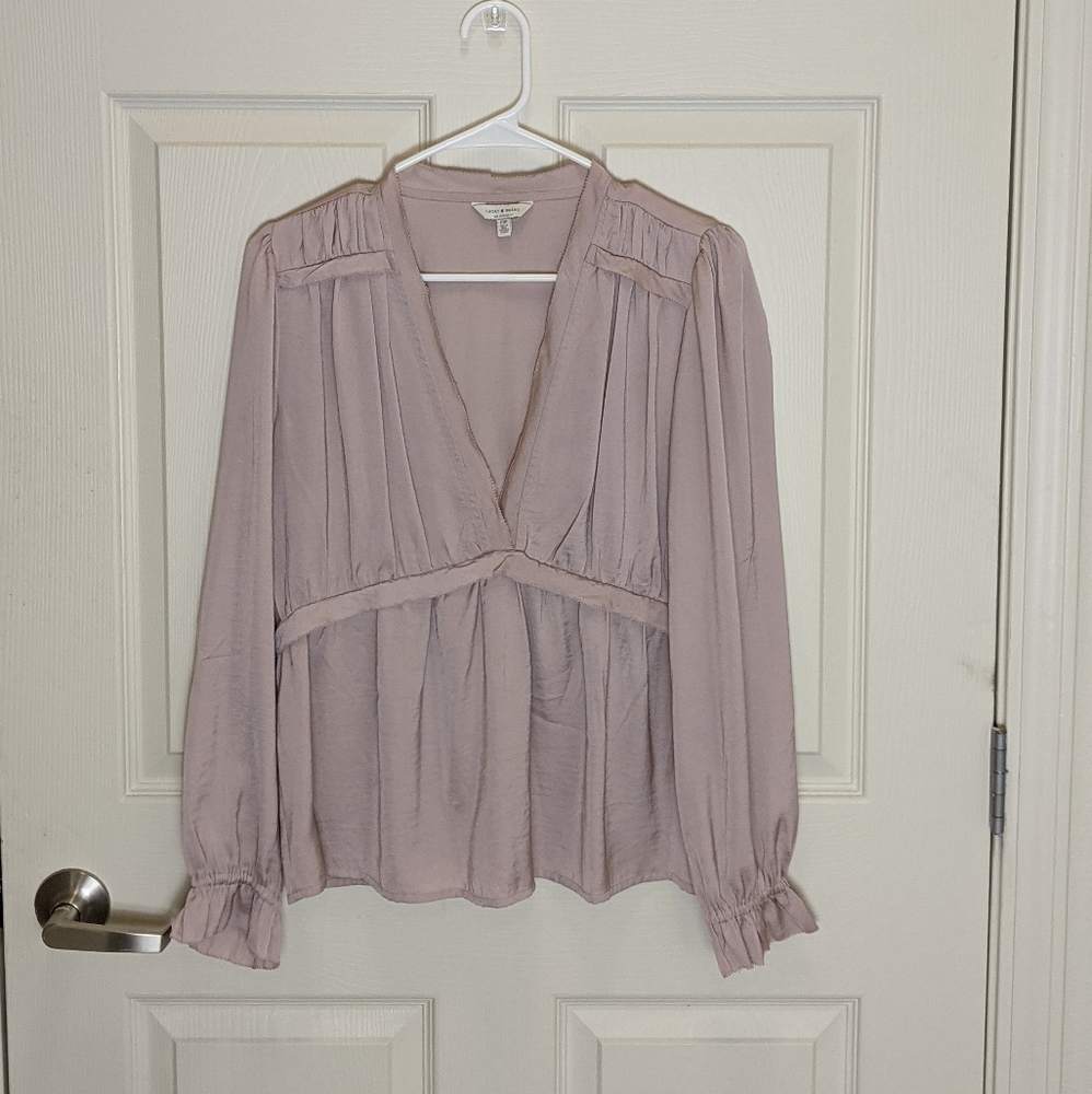 Lucky Brand Pink Trapeze Blouse